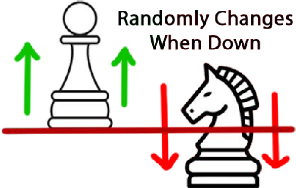 Chess piece obstacle design
